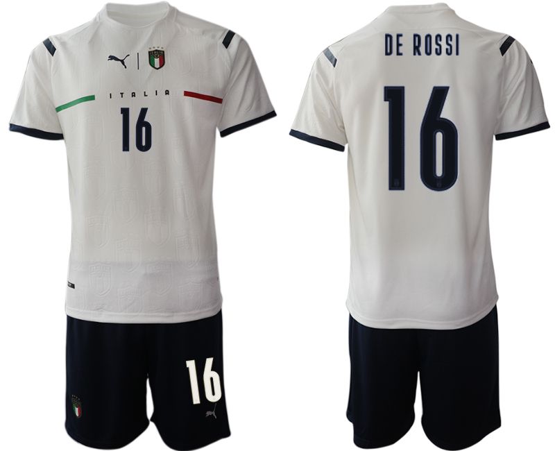 Men 2020-2021 European Cup Italy away white 16 Soccer Jersey