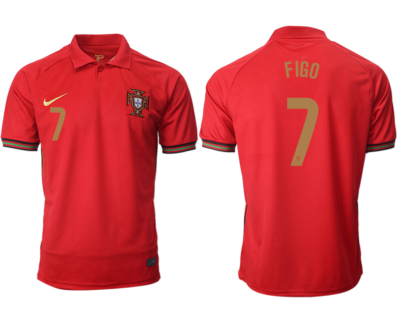 Men 2021 Europe Portugal home AAA version 7 soccer jerseys