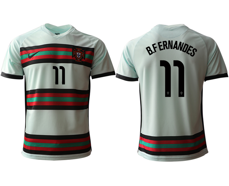 Men 2021 Europe Portugal away AAA version 11 soccer jerseys