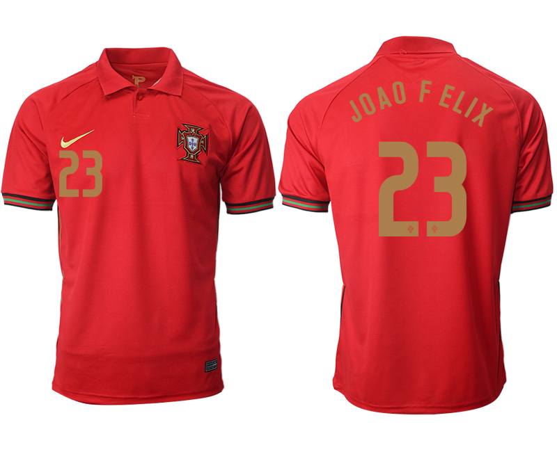 Men 2021 Europe Portugal home AAA version 23 soccer jerseys