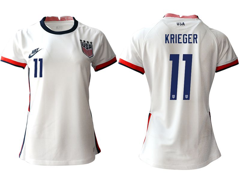 Women 2020-2021 Season National Team America home aaa 11 white Soccer Jerseys