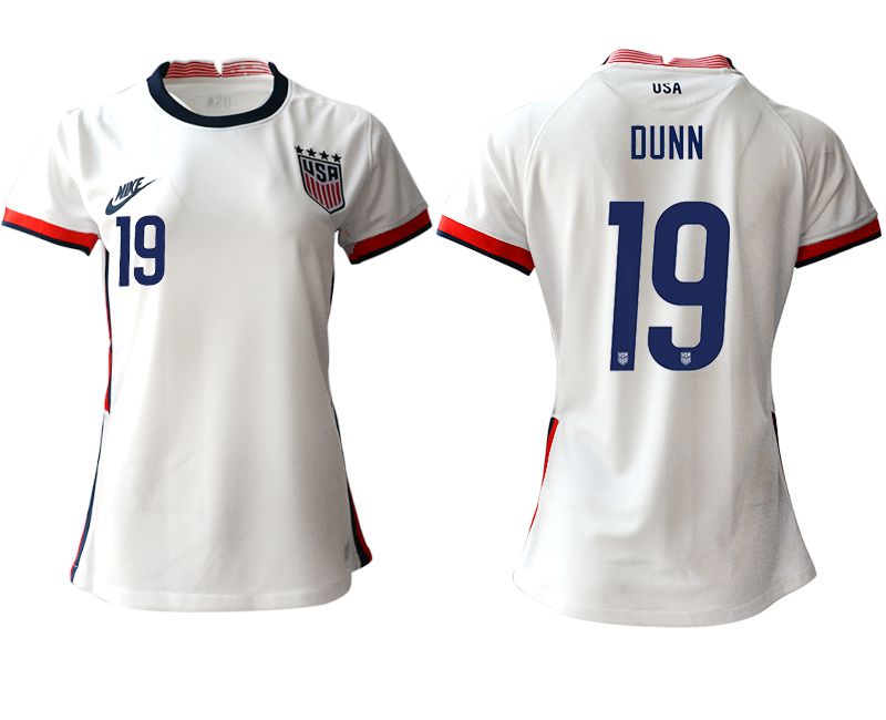 Women 2020-2021 Season National Team America home aaa 19 white Soccer Jerseys