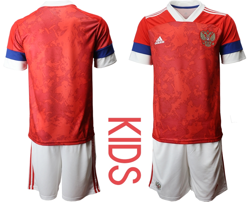 Youth 2021 European Cup Russia red home Soccer Jerseys