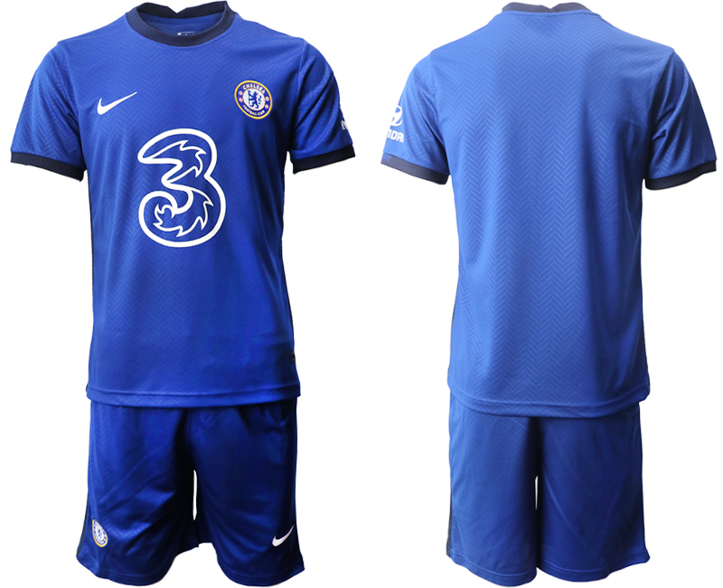 Men 2020-2021 club Chelsea home blank blue Soccer Jerseys