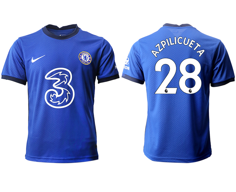 Men 2020-2021 club Chelsea home aaa version 28 blue Soccer Jerseys