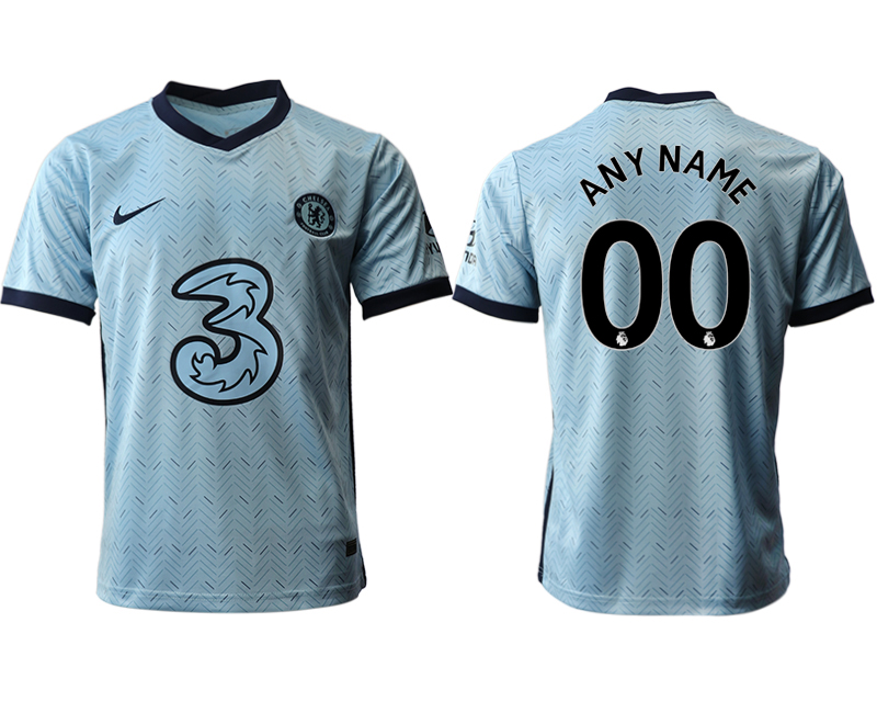 Men 2020-2021 club Chelsea away aaa version customized Light blue Soccer Jerseys