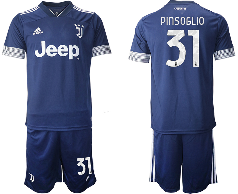 Men 2020-2021 club Juventus away 31 blue Soccer Jerseys