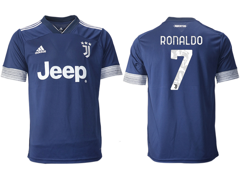 Men 2020-2021 club Juventus away aaa version 7 blue Soccer Jerseys