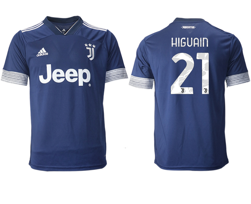 Men 2020-2021 club Juventus away aaa version 21 blue Soccer Jerseys