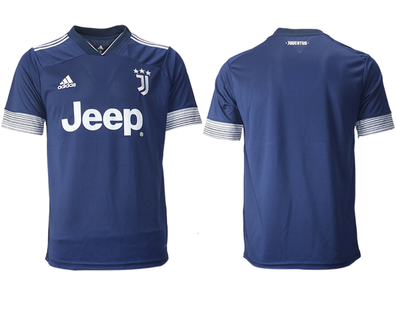 Men 2020-2021 club Juventus away aaa version blank blue Soccer Jerseys