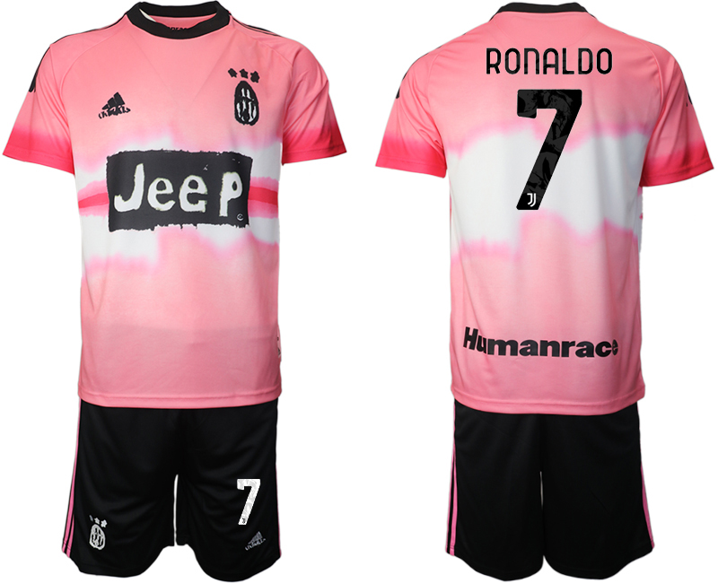 Men 2021 Juventus adidas Human Race 7 soccer jerseys