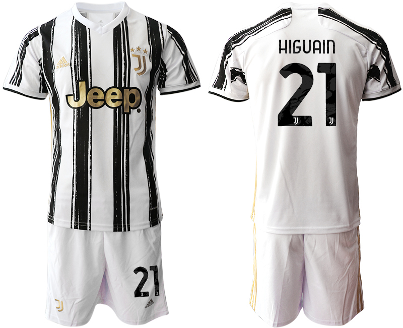 Men 2020-2021 club Juventus home 21 white black Soccer Jerseys