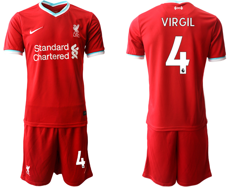 Men 2020-2021 club Liverpool home 4 red Soccer Jerseys