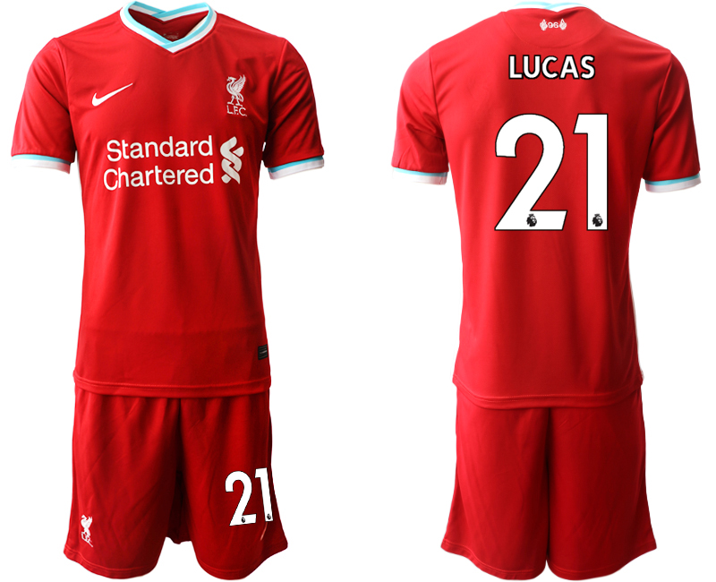 Men 2020-2021 club Liverpool home 21 red Soccer Jerseys