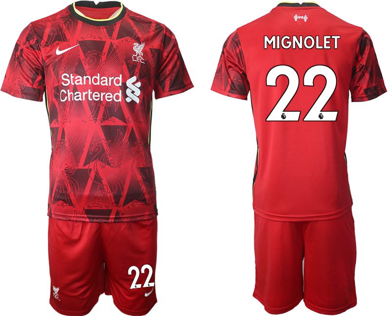 Men 2021-2022 Club Liverpool home red 22 Nike Soccer Jersey