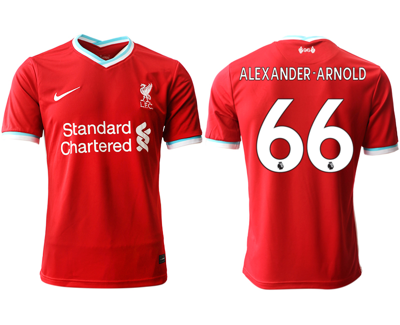 Men 2020-2021 club Liverpool home aaa version 66 red Soccer Jerseys