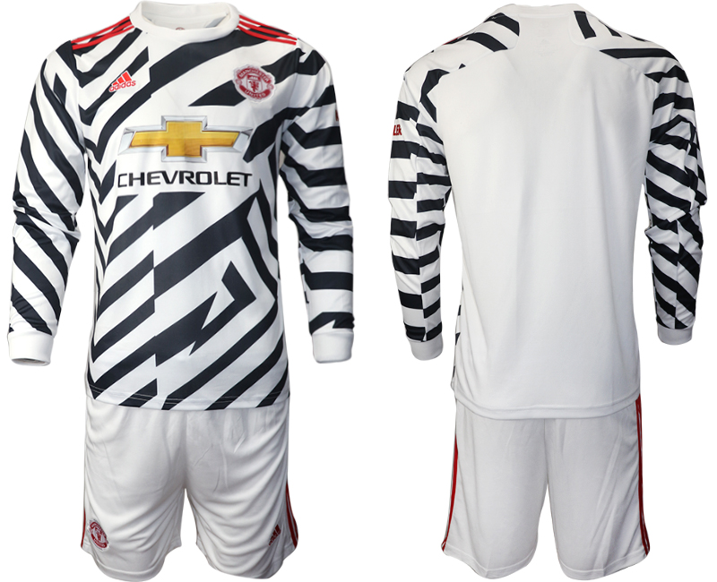 2021 Men Manchester united away long sleeve soccer jerseys