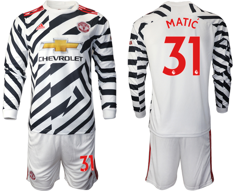 2021 Men Manchester united away long sleeve 31 soccer jerseys