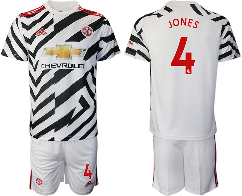 Men 2020-2021 club Manchester united away 4 white Soccer Jerseys