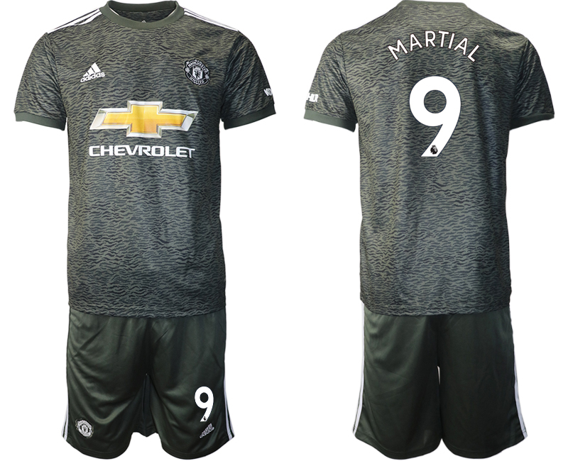 Men 2020-2021 club Manchester United away 9 black Soccer Jerseys