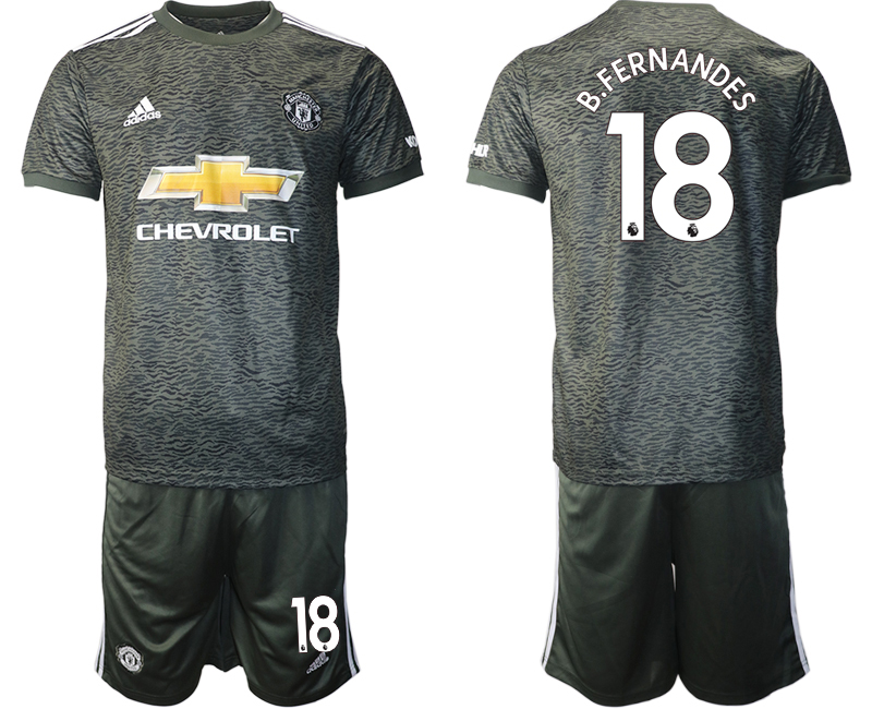 Men 2020-2021 club Manchester United away 18 black Soccer Jerseys