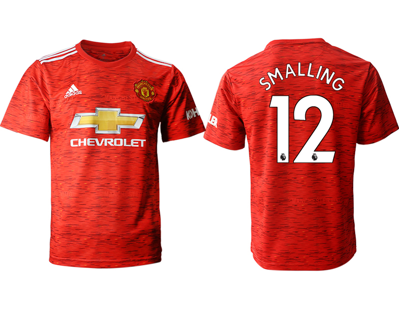 Men 2020-2021 club Manchester United home aaa version 12 red Soccer Jerseys