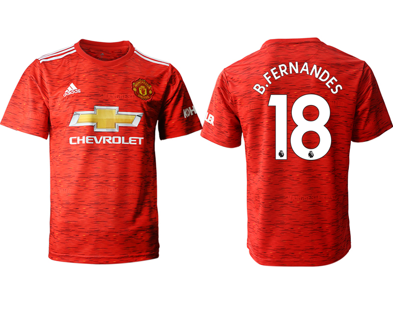 Men 2020-2021 club Manchester United home aaa version 18 red Soccer Jerseys