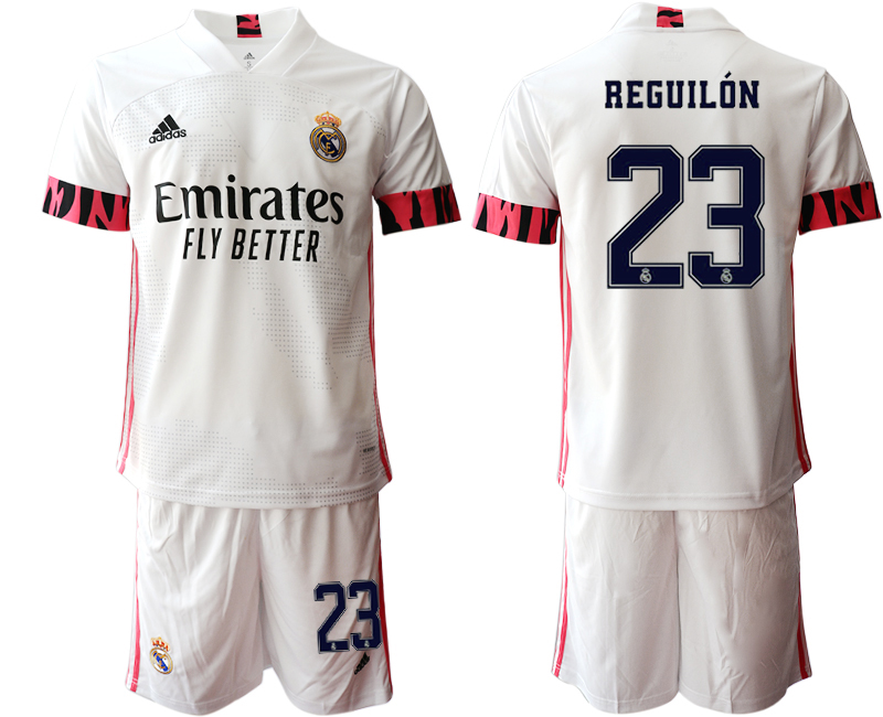 Men 2020-2021 club Real Madrid home 23 white Soccer Jerseys1