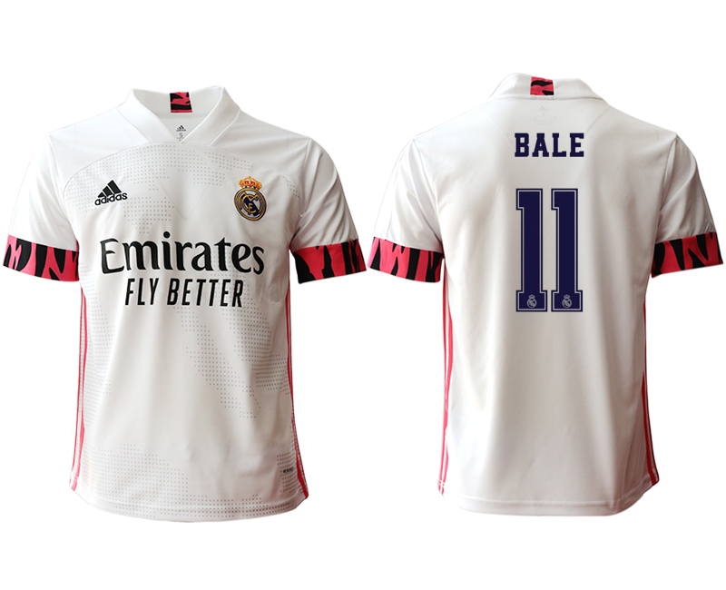 Men 2020-2021 club Real Madrid home aaa version 11 white Soccer Jerseys