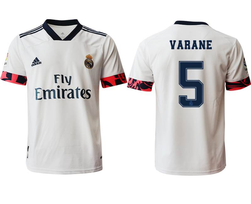 Men 2020-2021 club Real Madrid home aaa version 5 white Soccer Jerseys2