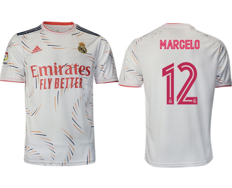 Men 2021-2022 Club Real Madrid home aaa version white 12 Adidas Soccer Jersey