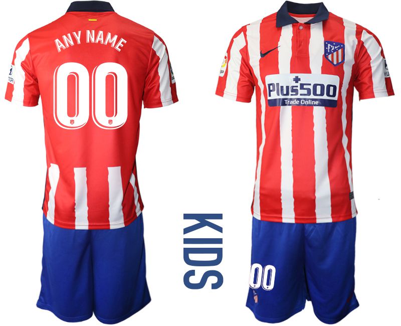 Youth 2020-2021 club Atletico Madrid home customized red Soccer Jerseys