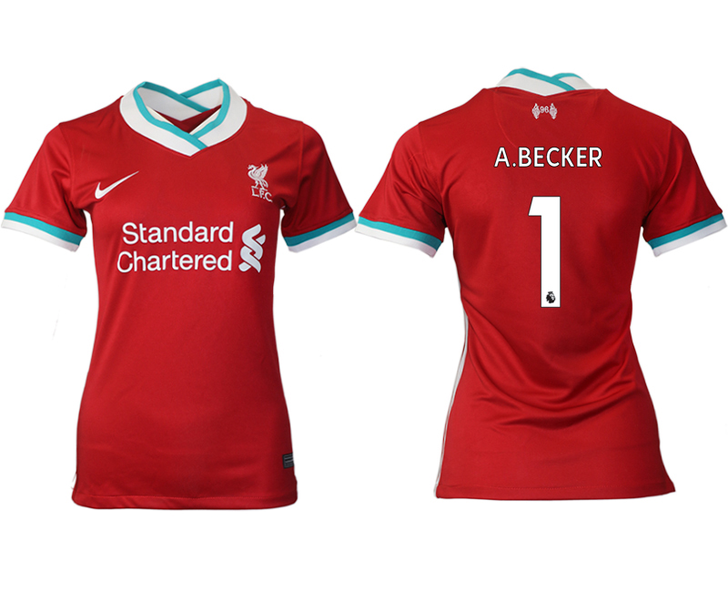 Women 2020-2021 Liverpool home aaa version 1 red Soccer Jerseys