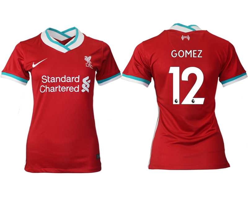 Women 2020-2021 Liverpool home aaa version 12 red Soccer Jerseys