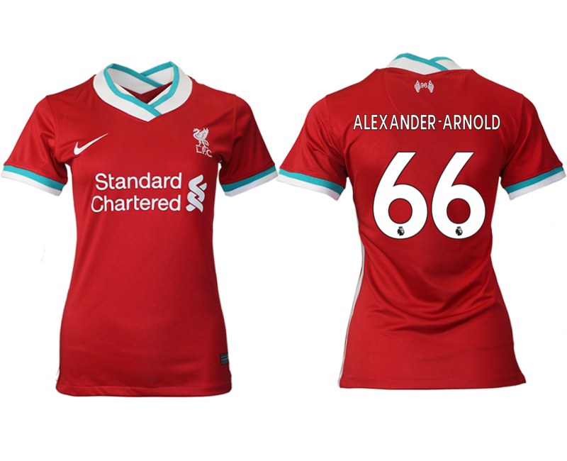 Women 2020-2021 Liverpool home aaa version 66 red Soccer Jerseys