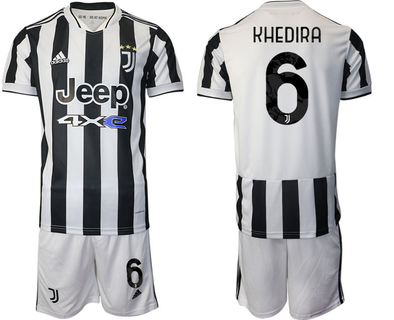 Men 2021-2022 Club Juventus home white 6 Adidas Soccer Jerseys