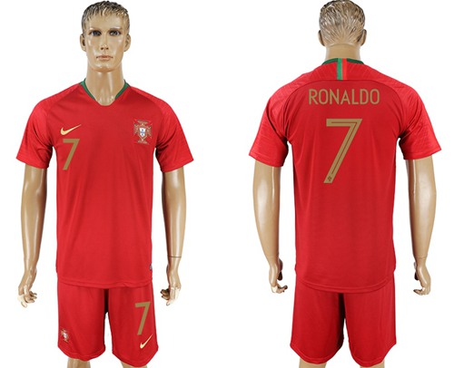 Portugal #7 Ronaldo Home Soccer Country Jersey