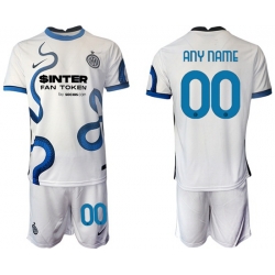 Men Inter Milan Soccer Customized White Jersey