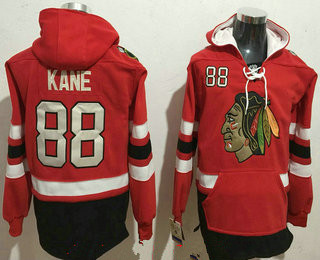 Men's Chicago Blackhawks #88 Patrick Kane NEW Red Stitched NHL Old Tim Hockey Hoodie