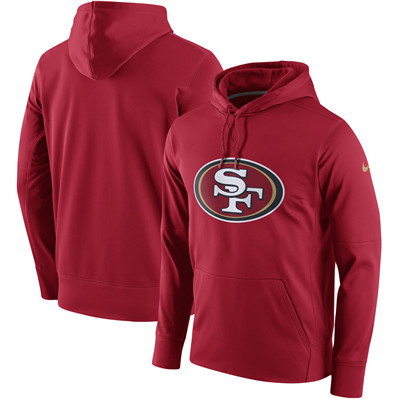 Men's San Francisco 49ers Nike Scarlet Circuit Logo Essential Performance Hoodie