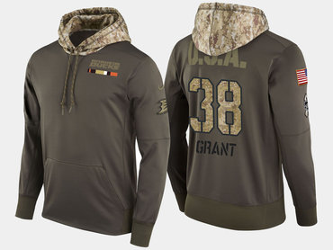 Nike Anaheim Ducks 38 Derek Grant Olive Salute To Service Pullover Hoodie