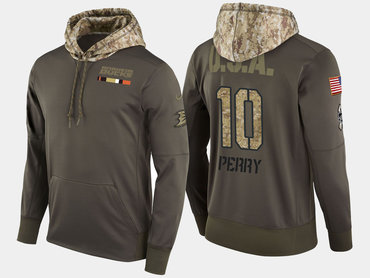 Nike Anaheim Ducks 10 Corey Perry Military Olive Salute To Service Pullover Hoodie