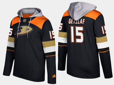 Adidas Anaheim Ducks 15 Ryan Getzlaf Name And Number Black Hoodie