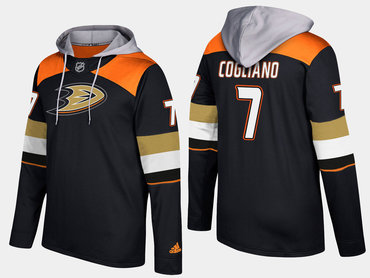 Adidas Anaheim Ducks 7 Andrew Cogliano Name And Number Black Hoodie