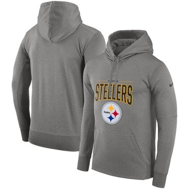 Pittsburgh Steelers Nike Sideline Property of Performance Pullover Hoodie Gray