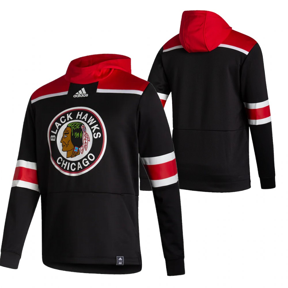 Chicago Blackhawks Blank Adidas Reverse Retro Pullover Hoodie Black