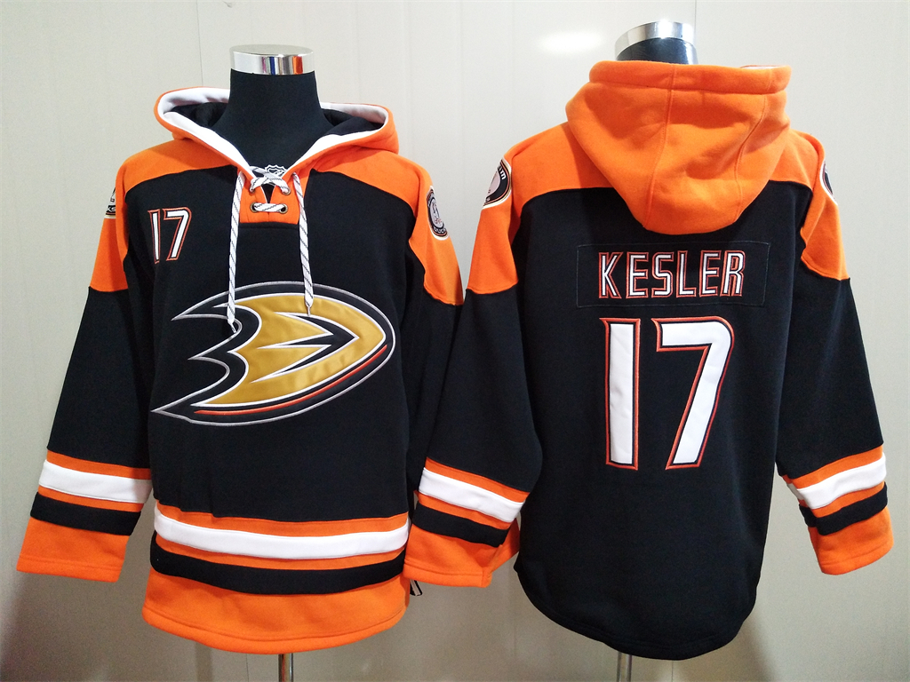 Men's Hockey Anaheim Ducks #17 Ryan Kesler Black Hoodie