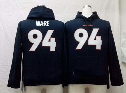 Nike Denver Broncos #94 DeMarcus Ware Navy Blue Kids Hoodie