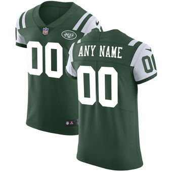 Men's New York Jets Nike Green Vapor Untouchable Custom Elite Jersey