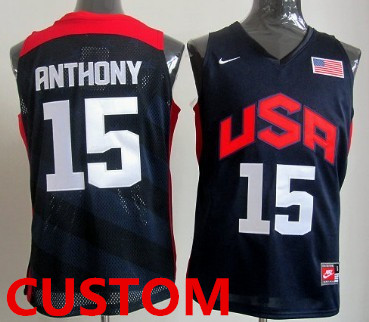 Custom 2012 Olympics Team USA Revolution 30 Swingman Blue Jersey